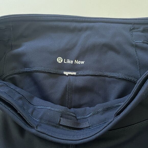 Lululemon Size 4 Speed Up Crop 21" Leggings Midnight Navy - Picture 10 of 10